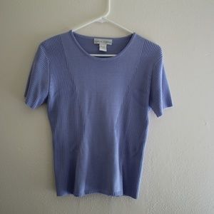 Casual Corner lavender top size medium.